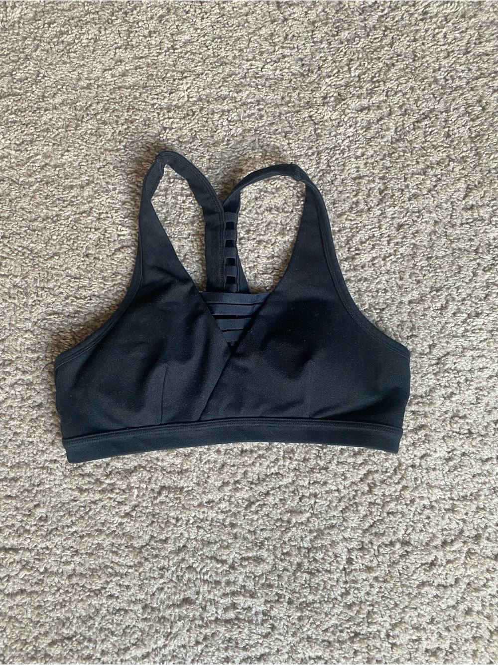 Abercrombie & Fitch Black Strappy Back Sports Bra